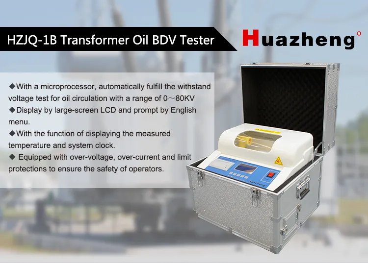 100kv Insulating Oil Dielectric Strength Tester Transformer Oil Breakdown Voltage Bdv Test Equipment