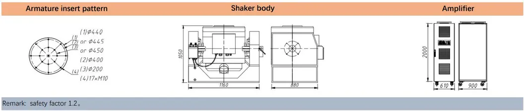 2400kgf 51mm Stroke Electro-Dynamic Vibration Testing Shaker-S201-440M/SPA203-Air-Cooled Series-2 testing machine