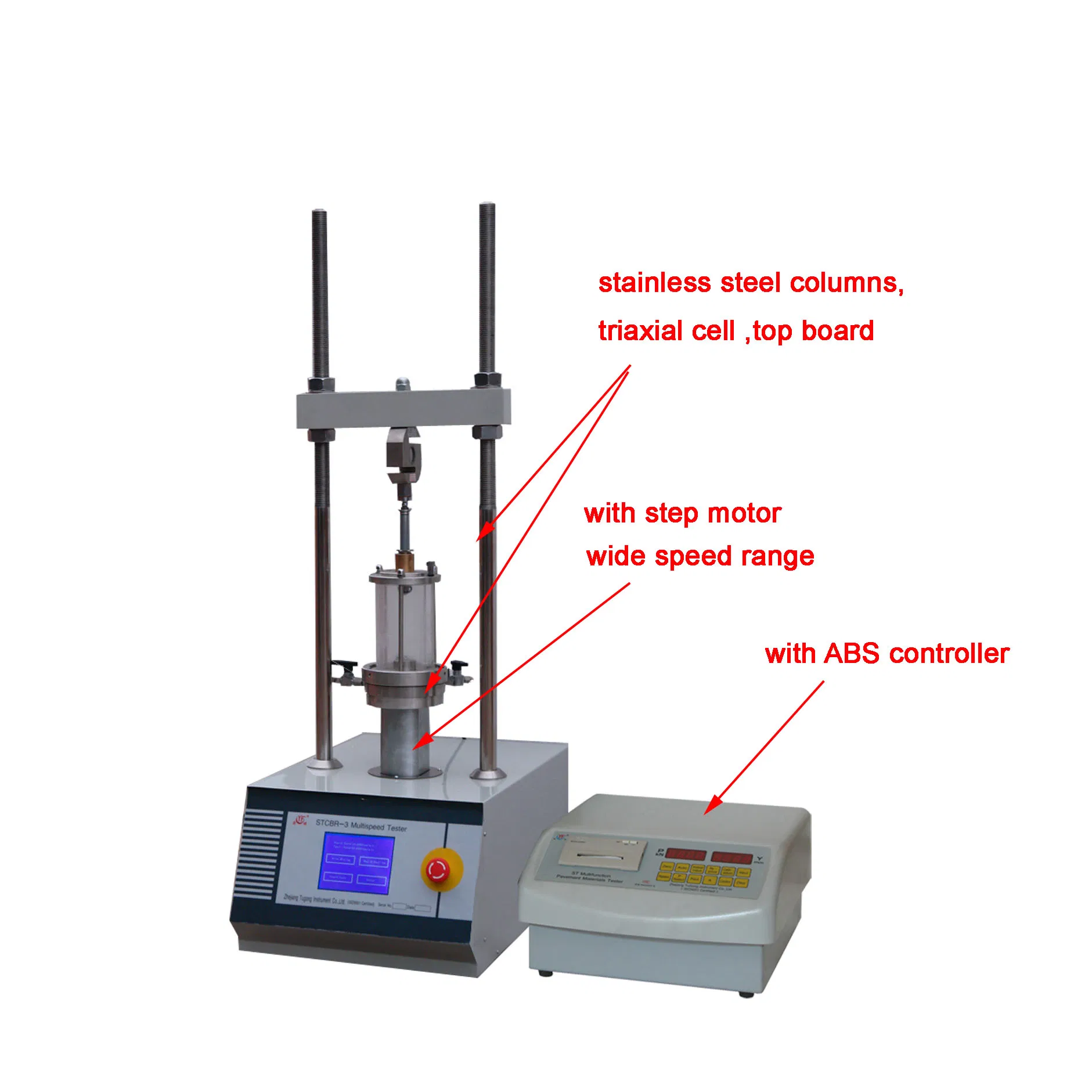 80kn High Pressure Triaxial Test Equipment