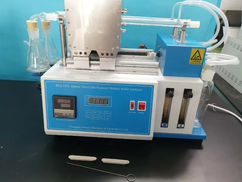 ASTM D1551 Quartz Tube Method Dark Petroleum Products Sulfur Analyzer