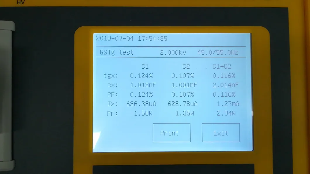 Automatic CVT Capacitance Test Kit Transformer Tan Delta Tester GD6800