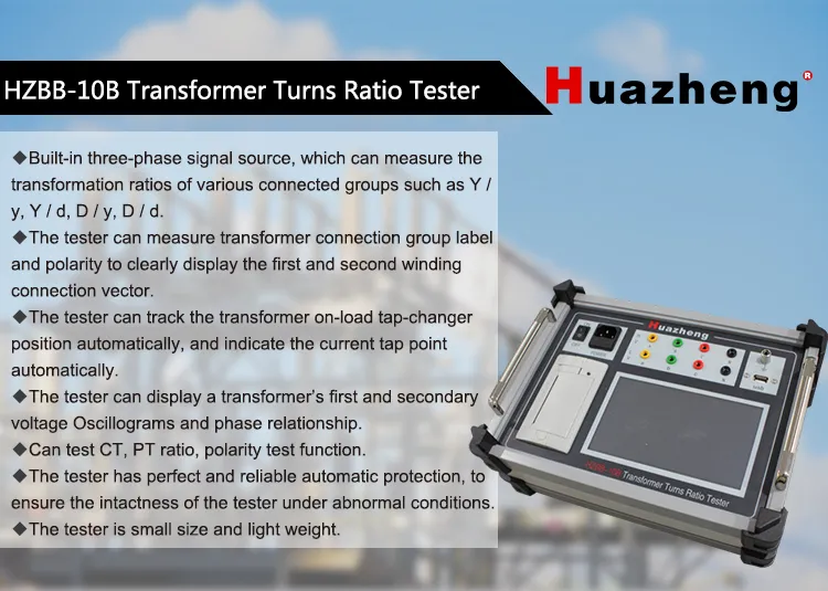 Automatic Transformer Turns Ratio Meter TTR and Transformation Ratio Tester