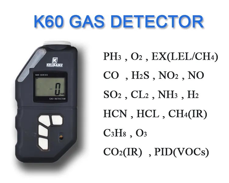 Factory Portable Gas Leak Detector for LPG and Combustible Gas Alarm Detection