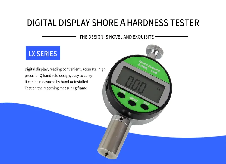 Factory Wholesale Handheld 0- 100hc Digital Shore C Hardness Tester for Rubber and Plastic Microporous Material Hardness