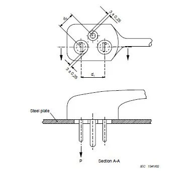 Fixation of Pinstest Equipment for Is1293 Fig 25 Testing Machine