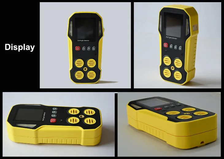 High-End Multi-Gas Detector, H2s So2 Detector with High Resolution Color Display