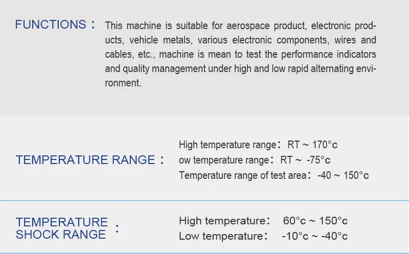 High Quality Thermal Shock Environmental Test Chambers China Supplier