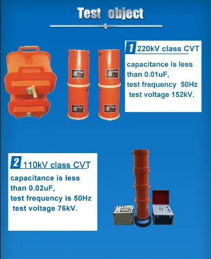 Hm CVT 220kv Electricintegrated Adjustable Resonant Tester Set