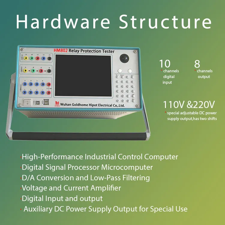 Hm802 Microcomputer Secondary Current Injection Test Set/ Wholesale Price Three Phase Protection Relay Tester