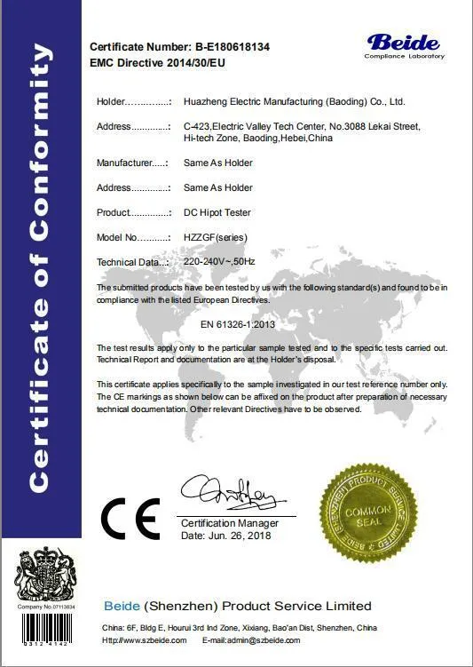 Hv Hipot DC Tester with Step Voltage Zgf 60kv 3mA