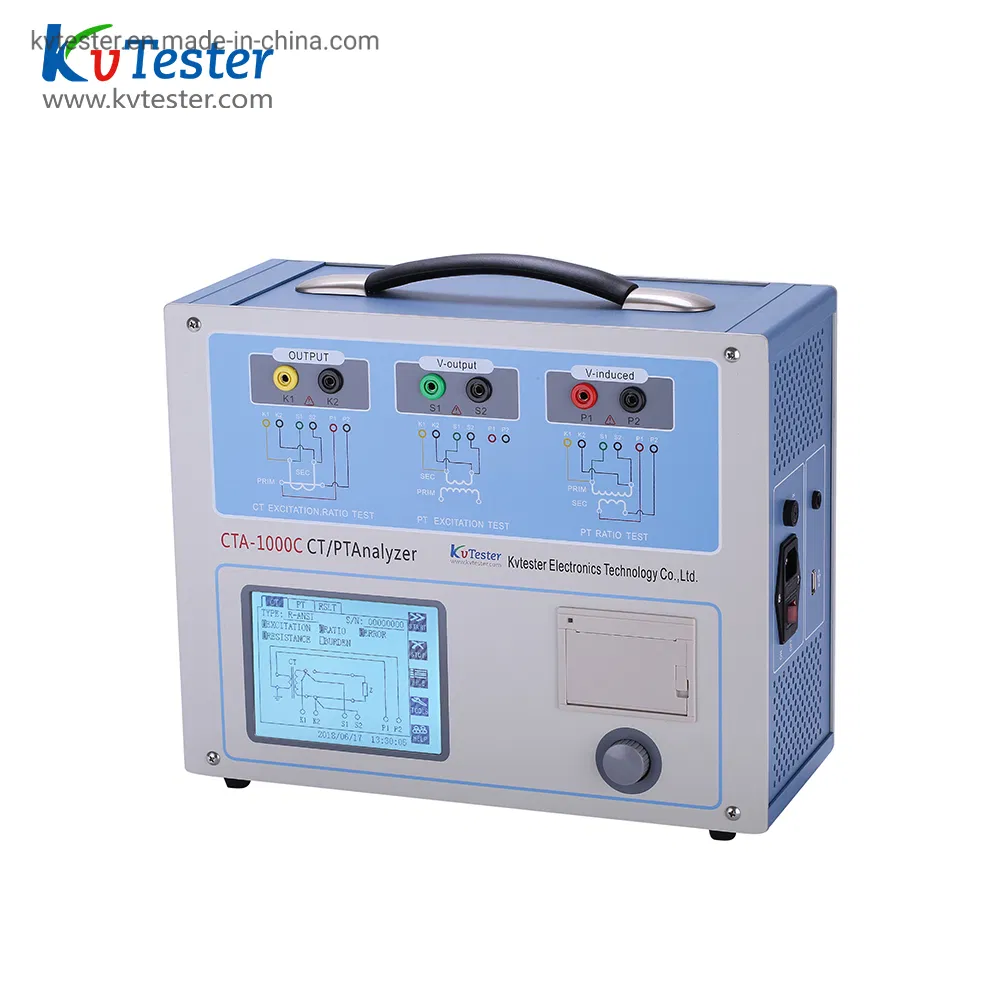 Kvtester CTA-1000c Portable CT/PT Characteristic Synthetic Tester Variable Frequency Current Transformer Analyzer