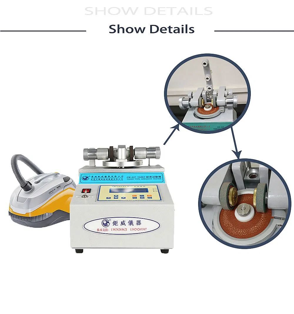 Maquina De Prueba De Abrasion Tipo Taber / Medidor De Crock (GW-027)