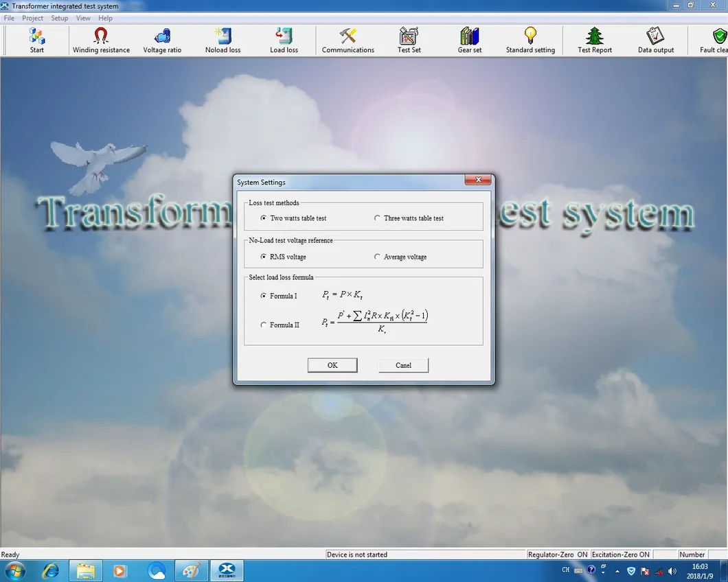 Popular Load Loss Impendence Voltage Percentage Power Transformer Testing System