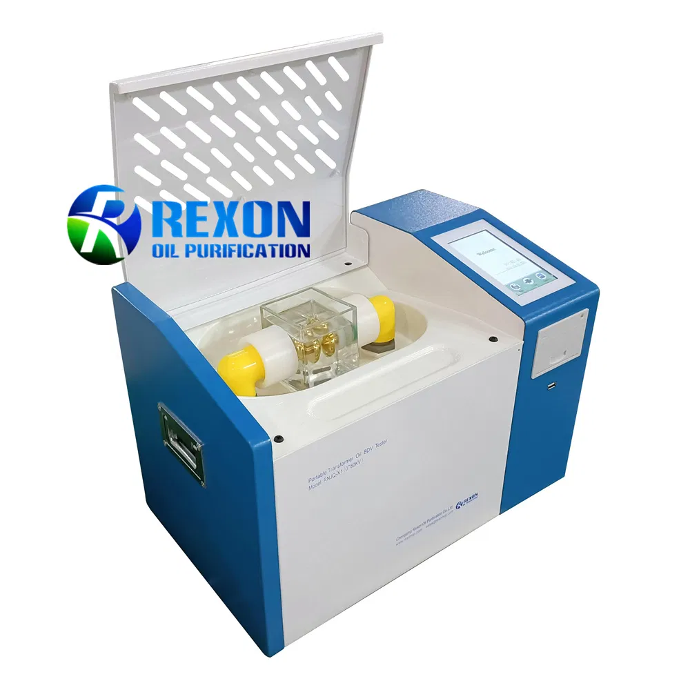 Portable Insulation Oil Bdv Tester 80kv Dielectric Strength Tester Automatic Result Printing