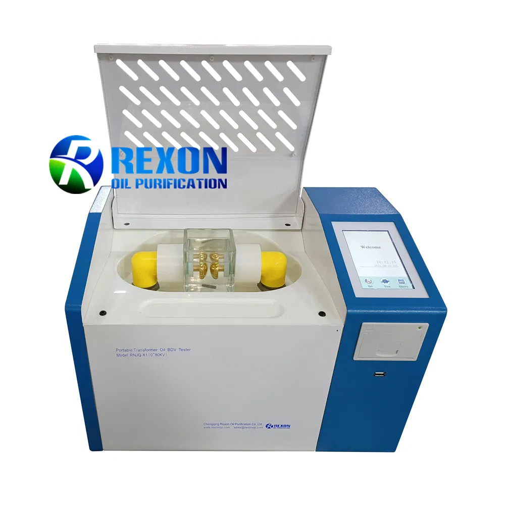 Portable Insulation Oil Bdv Tester 80kv Dielectric Strength Tester Automatic Result Printing
