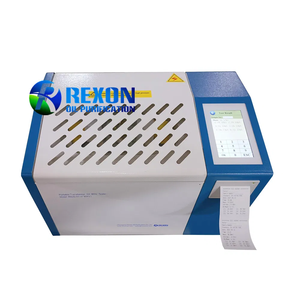 Portable Insulation Oil Bdv Tester 80kv Dielectric Strength Tester Automatic Result Printing