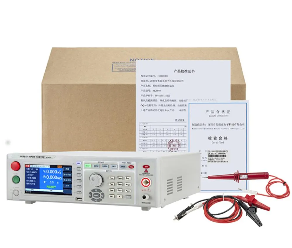 Program Controlled AC/DC Withstanding Voltage Resistance Tester Hipot Tester