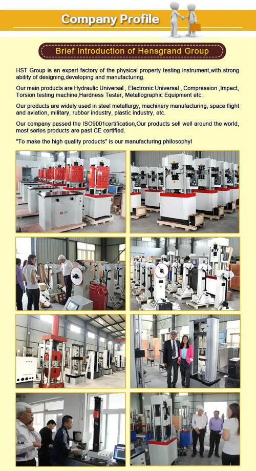 Waw-2000h 2000kn Universal Testing Machine